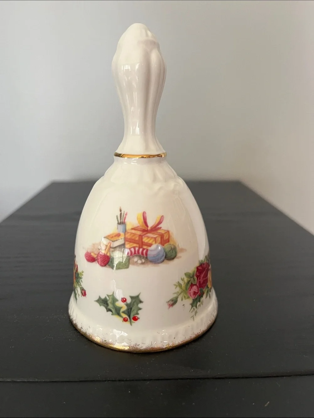 Royal Albert Holiday Dinner Bell with Christmas Tree